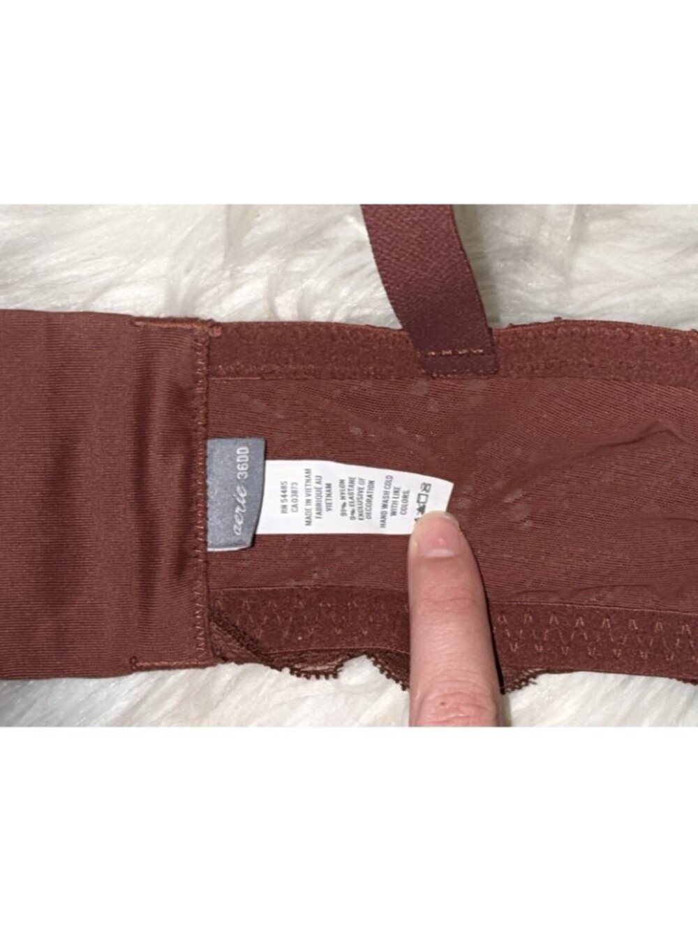 Aerie Plunge Bra Lace Padded Underwire Floral Womens 36DD Brick Red New - Picture 6 of 6
